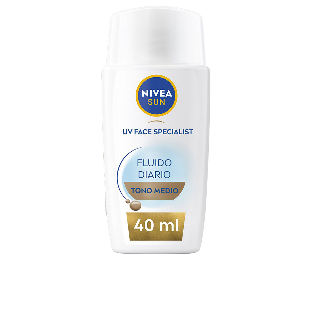 NIVEA  DAILY SUN FLUID facial protection SPF50+ #medium tone 40 ml