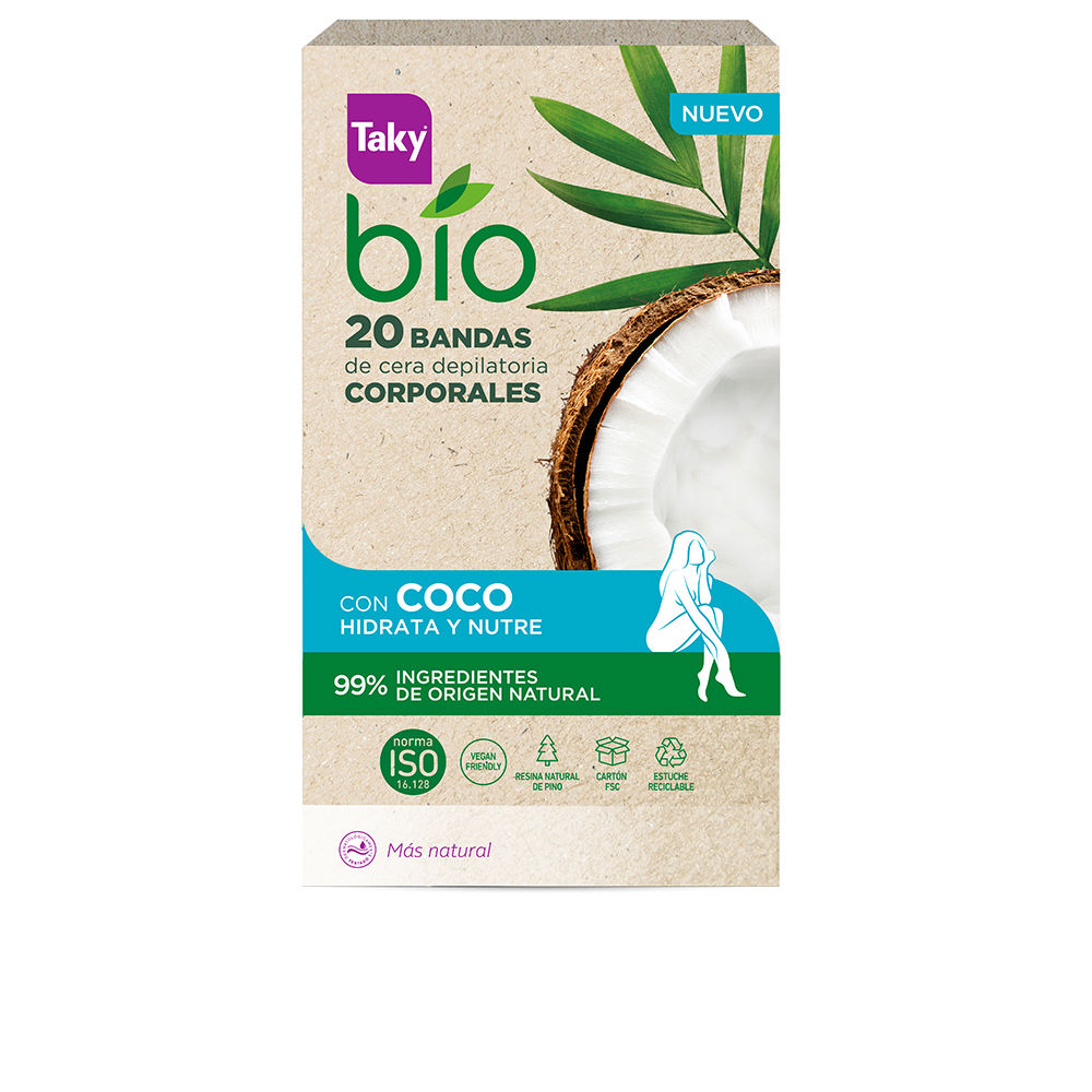 TAKY  BIO COCO depilatory body wax strips 20 units