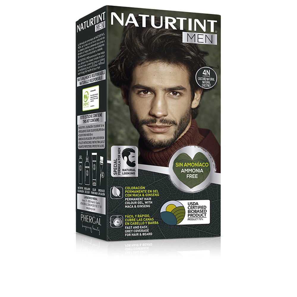 NATURTINT  NATURTINT MEN ammonia-free dye #4N natural chestnut 1 unit
