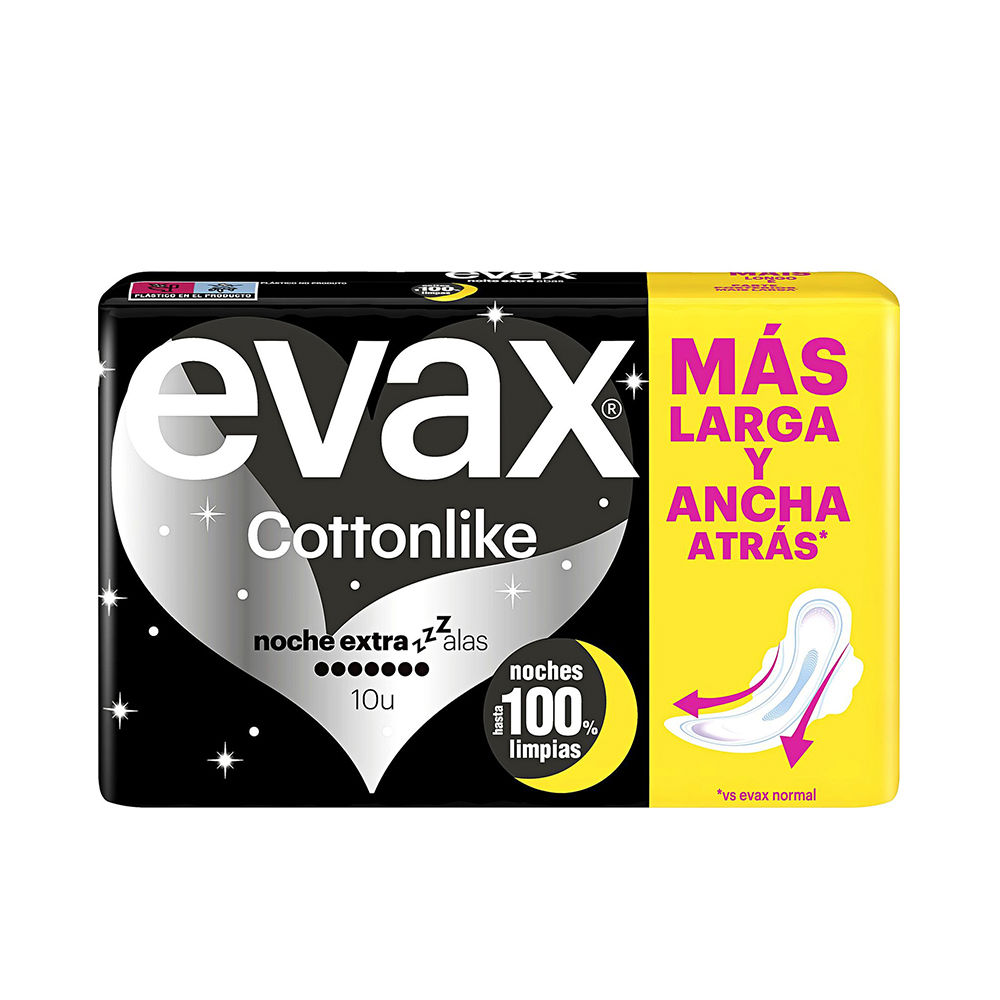 EVAX  EVAX COTTONLIKE extra winged night pads 10 units