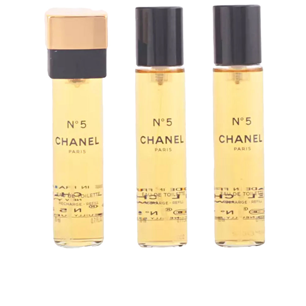 CHANEL  Nº 5 eau de toilette purse spray refills 3 x 20 ml
