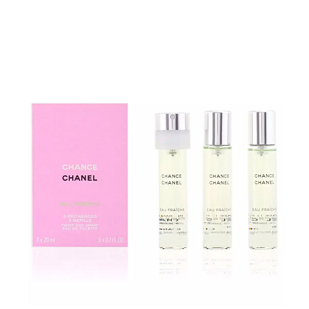 CHANEL  CHANCE EAU FRAICHE eau de toilette twist & spray 3 refills 3 x 20 ml
