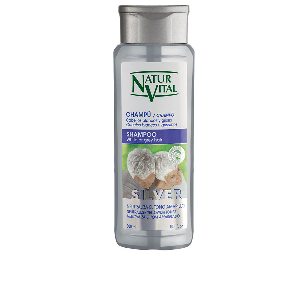 NATUR VITAL  CHAMPÚ SILVER cabello blanco y gris 300 ml