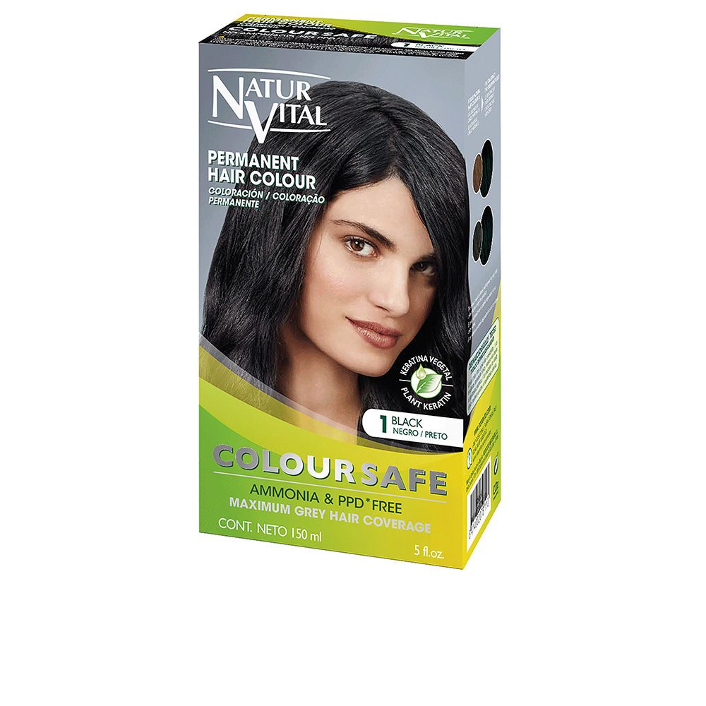 NATUR VITAL  COLOURSAFE permanent dye #1-black