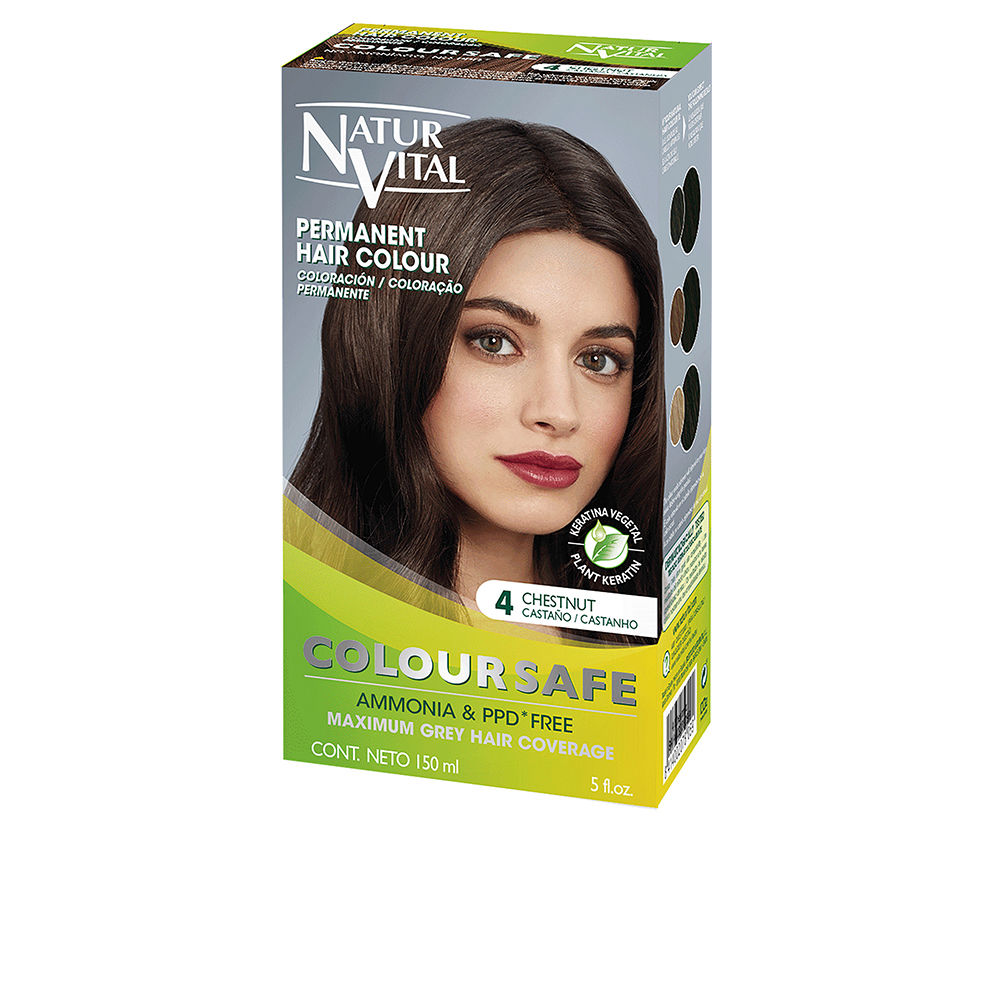 NATUR VITAL  COLOURSAFE permanent dye #4-brown