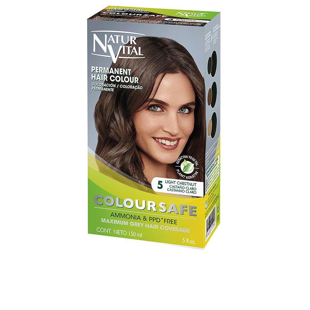 NATUR VITAL  COLOURSAFE permanent dye #5-light brown