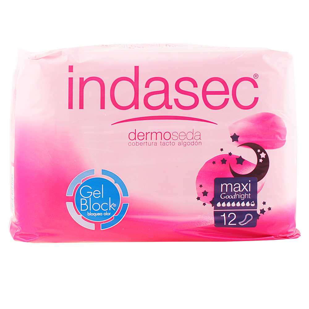 INDASEC  DERMOSEDA GOOD NIGHT maxi incontinence pads 12 units