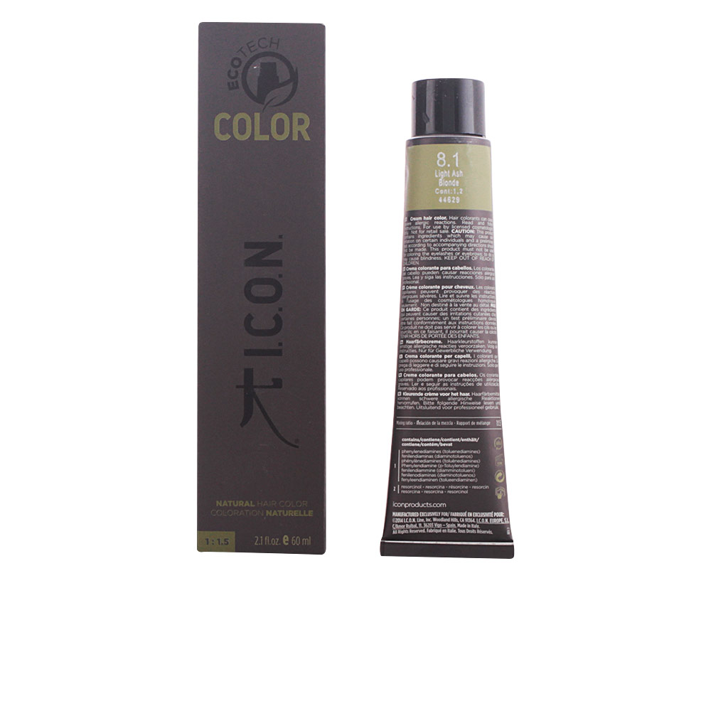 I.C.O.N.  ECOTECH COLOR natural color #8.1 light ash blonde