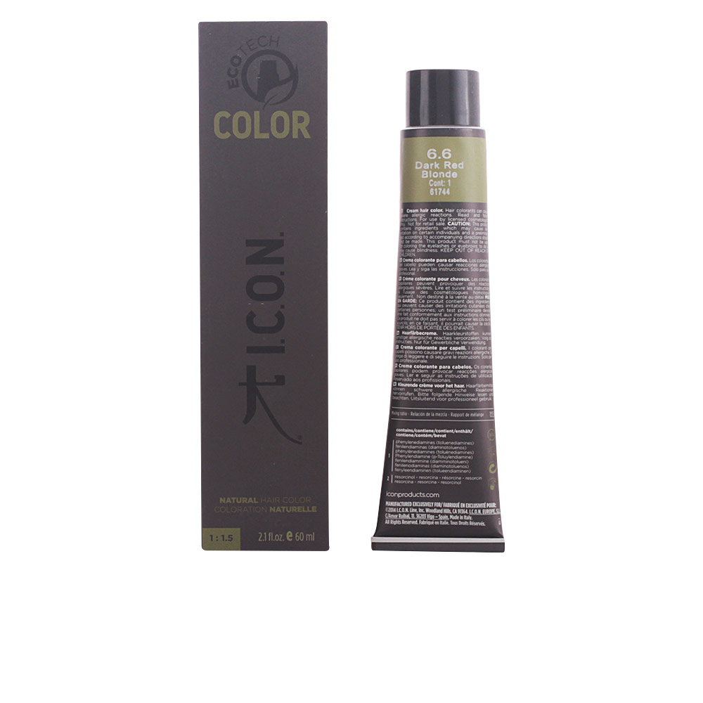 I.C.O.N.  ECOTECH COLOR natural color #6.6 dark red blonde