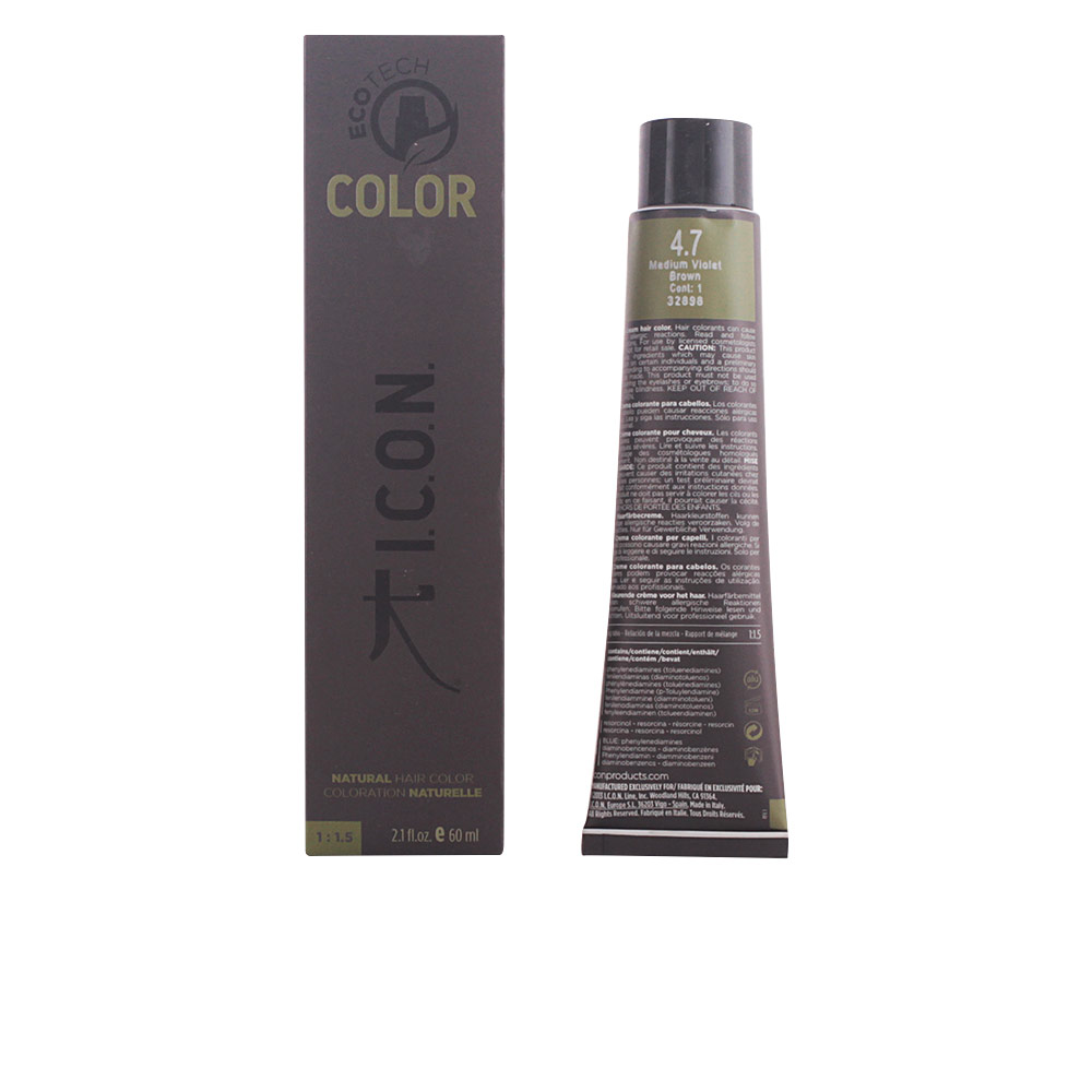 I.C.O.N.  ECOTECH COLOR natural color #4.7 medium violet brown