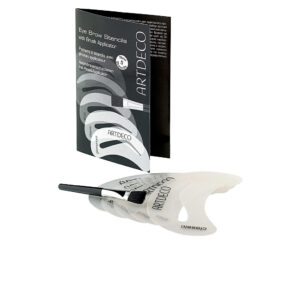 ARTDECO  EYE BROW stencils with brush applicator 1 u