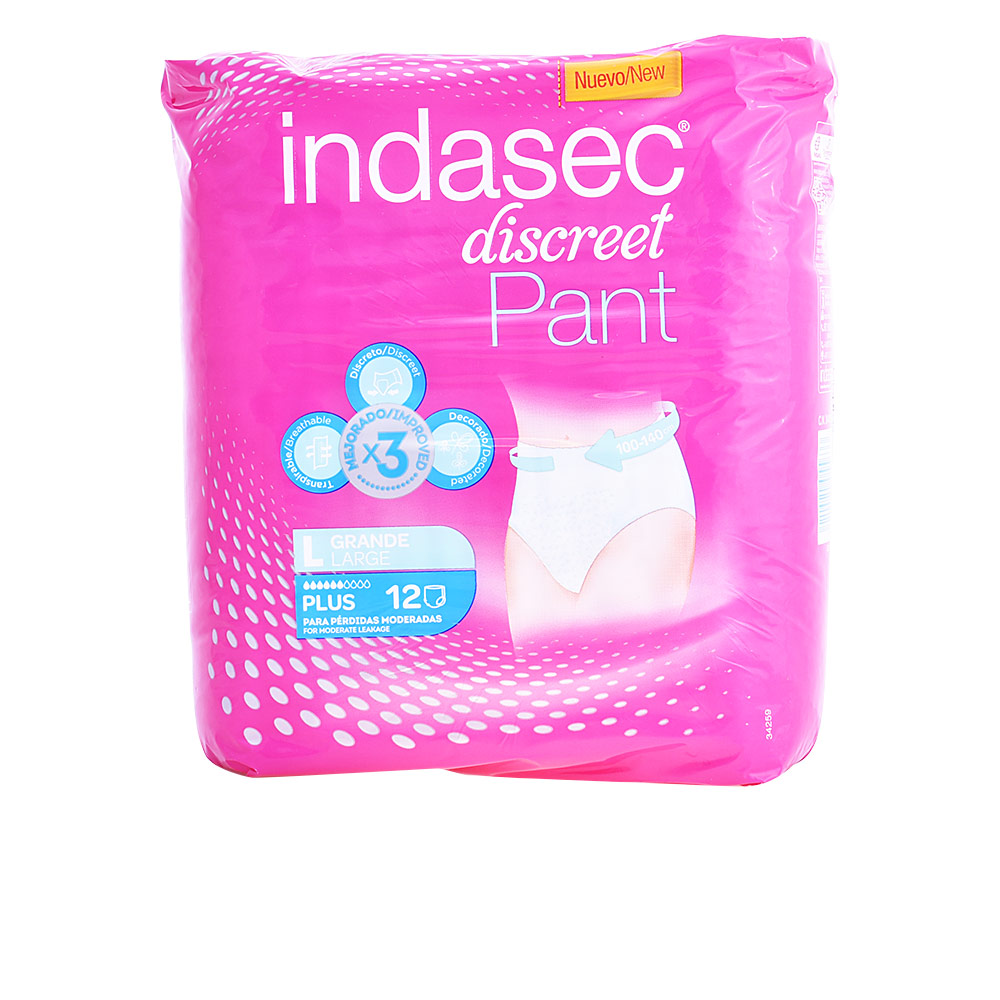 INDASEC  PANT PLUS large size 12 units