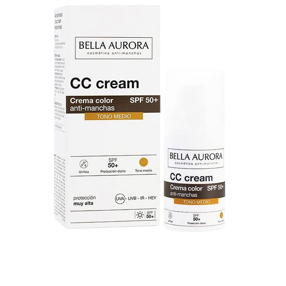 BELLA AURORA  CC CREAM anti-manchas SPF50+ #tono medio