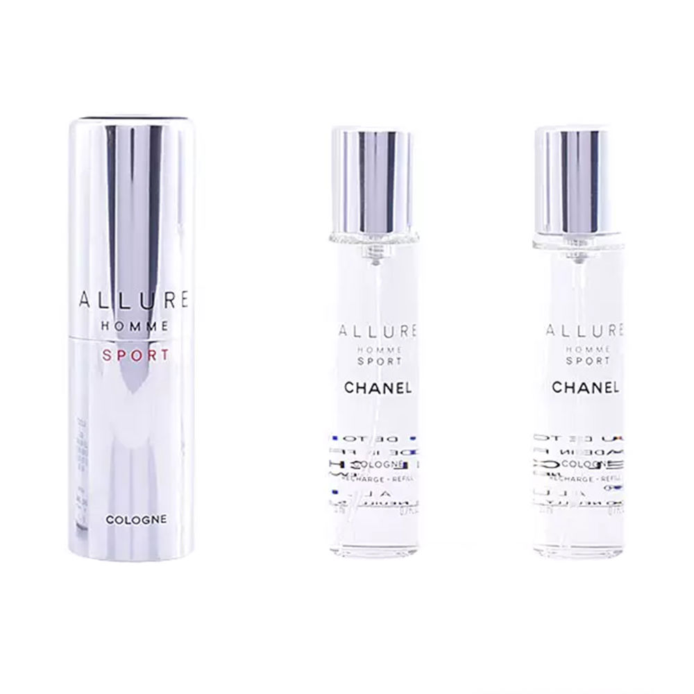 CHANEL  ALLURE HOMME SPORT COLOGNE travel spray and two refills 3 x 20 ml