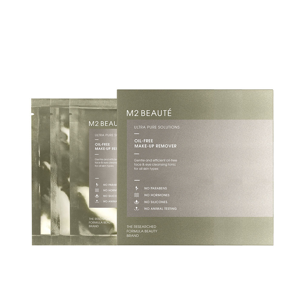 M2 BEAUTÉ  OIL FREE eye make up remover sachets 7 x 2 ml