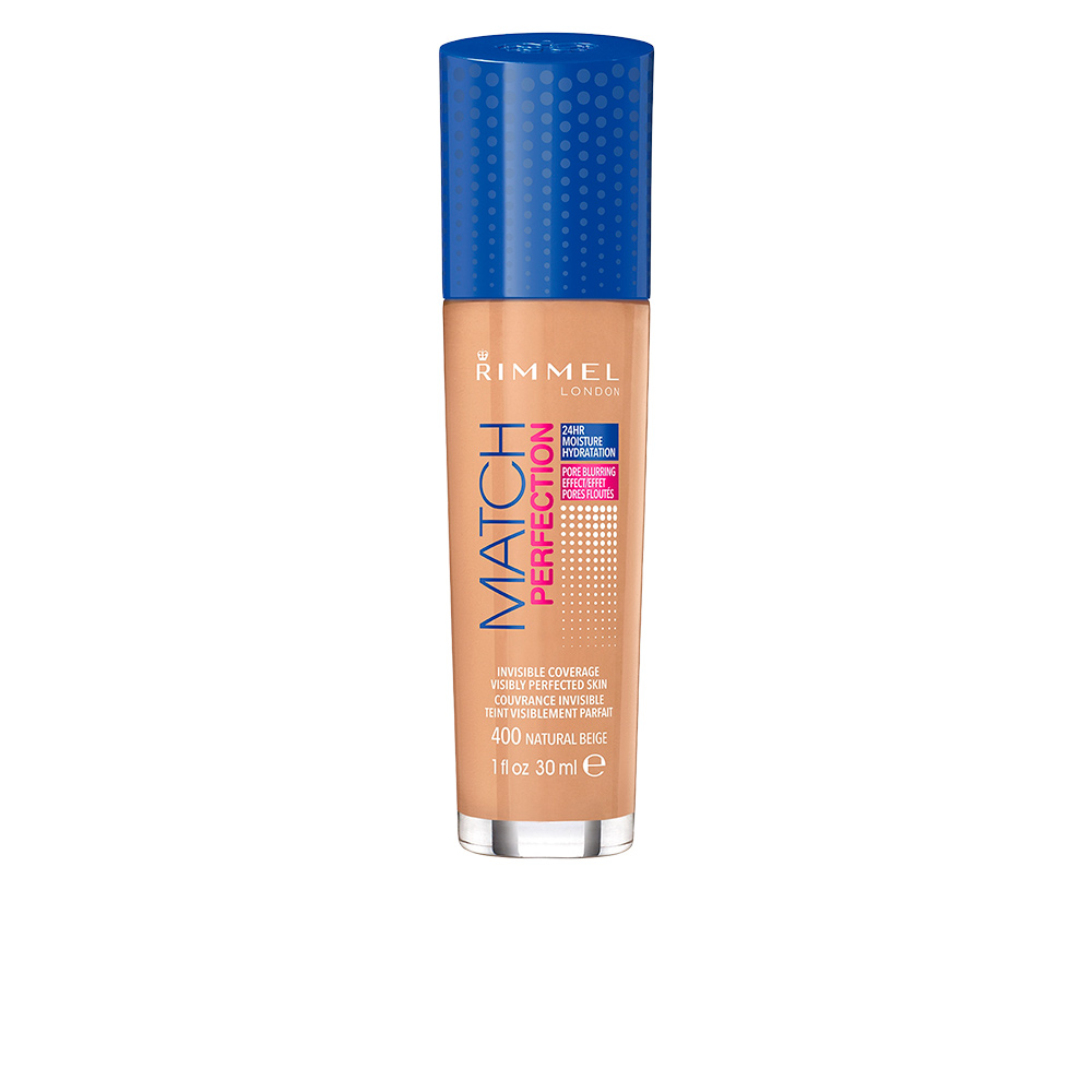 RIMMEL LONDON  MATCH PERFECTION foundation #400-natural beige