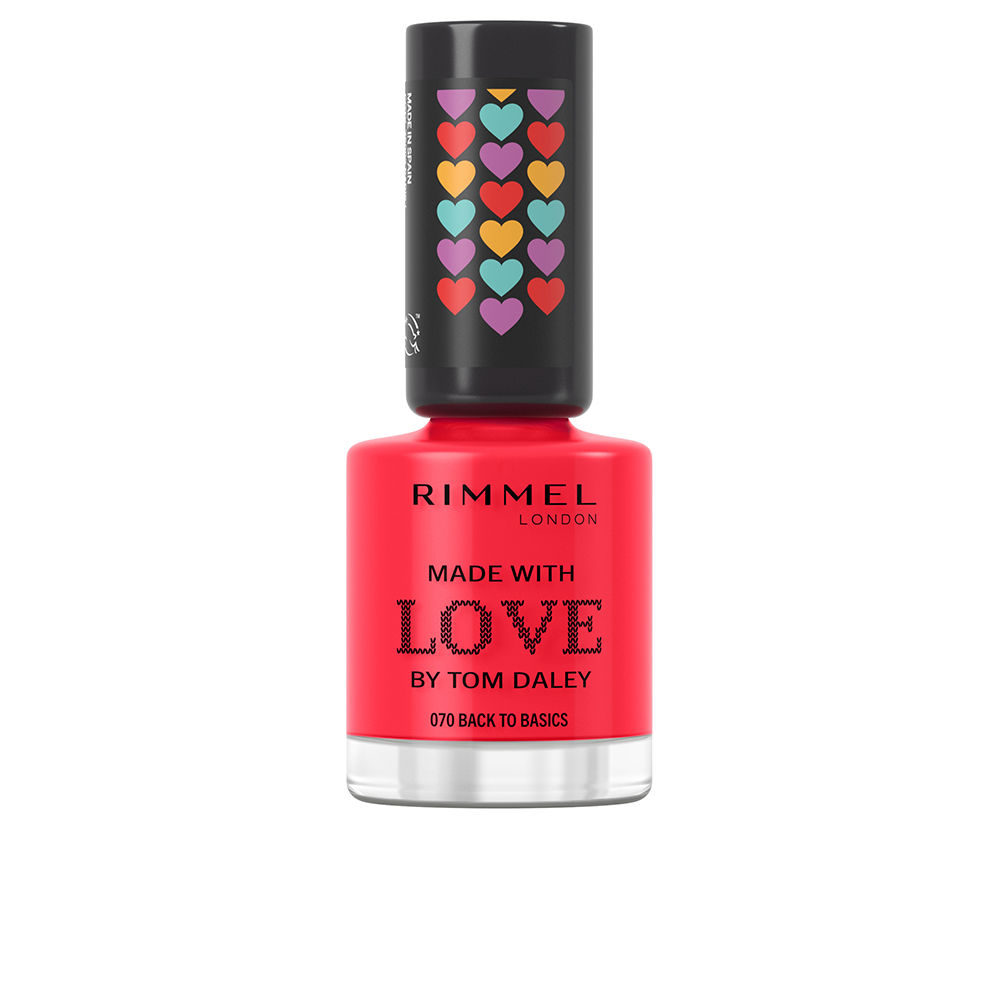 RIMMEL LONDON  MADE WITH LOVE by Tom Daley nail polish #430-coralicious 8 ml