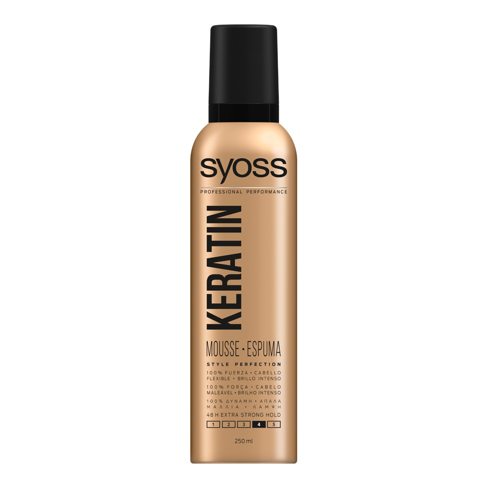 SYOSS  KERATIN flexible and shiny mousse 250 ml