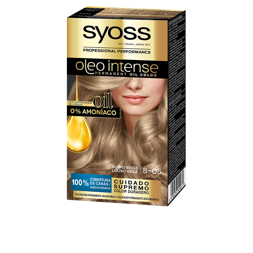 SYOSS  OLEO INTENSE ammonia-free hair color #8.05-beige blonde 5 pz