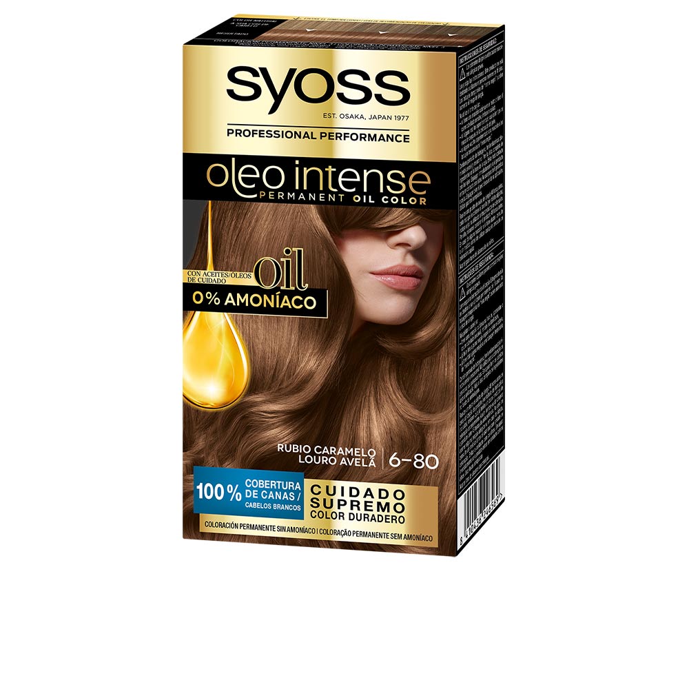 SYOSS  OLEO INTENSE ammonia-free hair color #6.80-caramel blonde 5 pcs