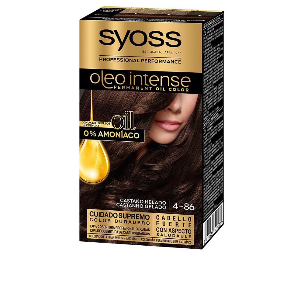 SYOSS  OLEO INTENSE ammonia-free hair color #4.86-ice brown 5 pcs