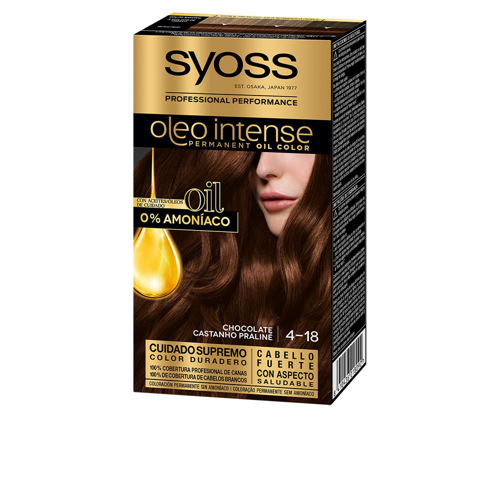 SYOSS  OLEO INTENSE ammonia-free hair color #4.18-chocolate 5 pz