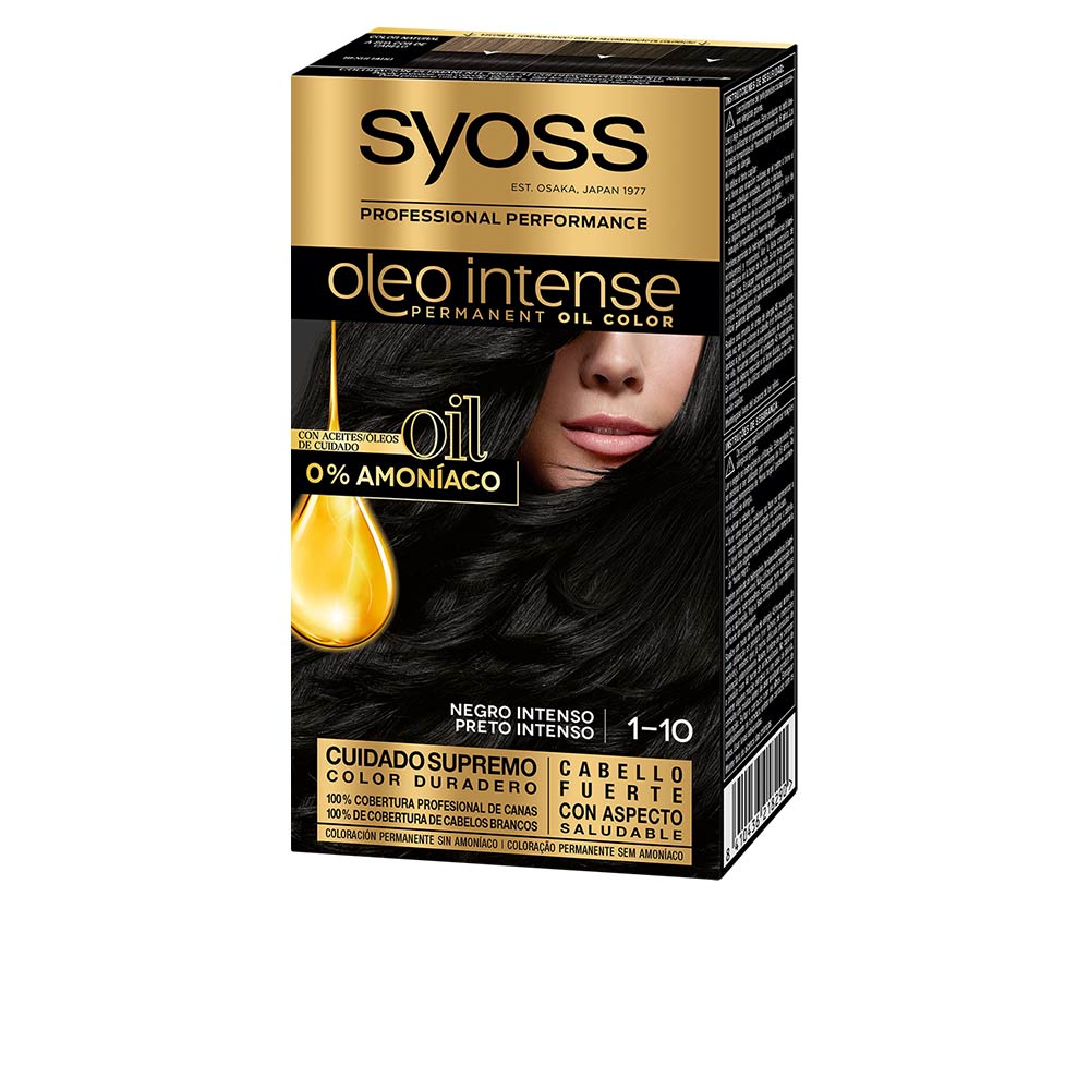 SYOSS  OLEO INTENSE ammonia-free hair color #1.10-intense black 5 pcs