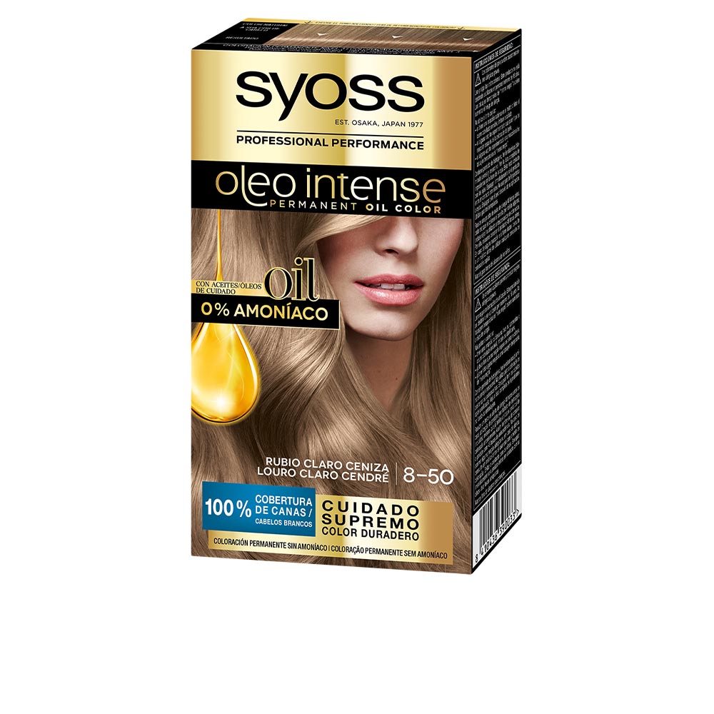 SYOSS  OLEO INTENSE ammonia-free hair color #8.50-ash blonde 5 pcs