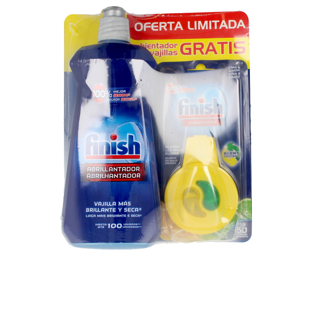 FINISH  FINISH abrillantador lavavajillas 500 ml + ambientador lavavajillas 2 u