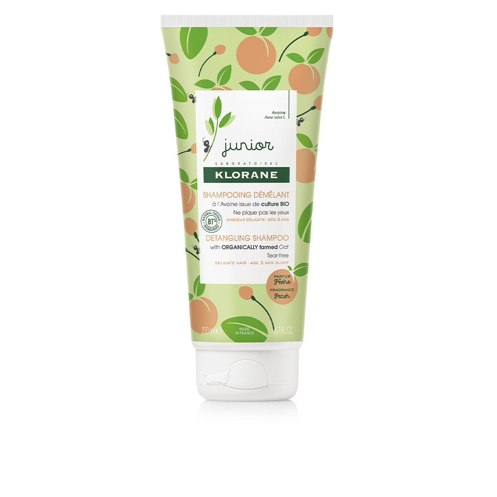 KLORANE  JUNIOR peach detangling shampoo 200 ml
