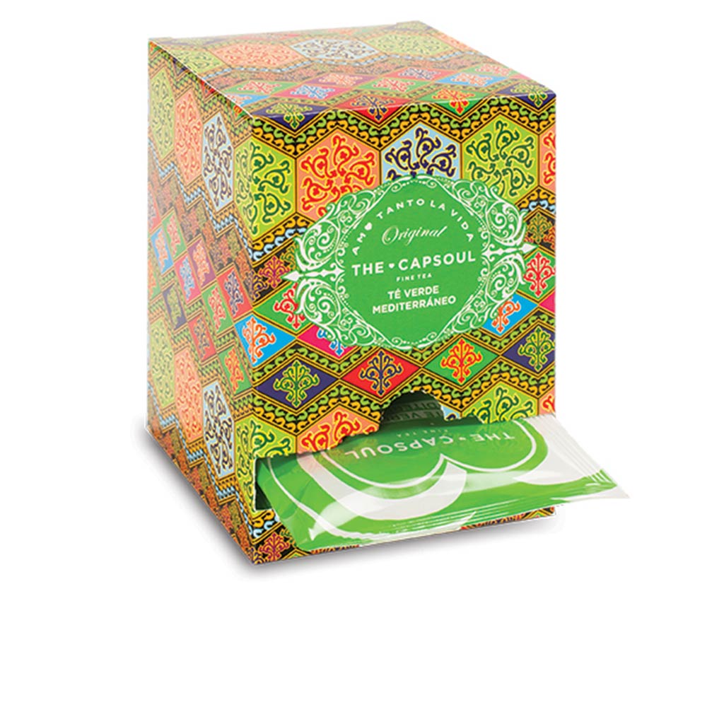 THE CAPSOUL PIRÁMIDES ENSOBRADAS té verde mediterraneo 15 u