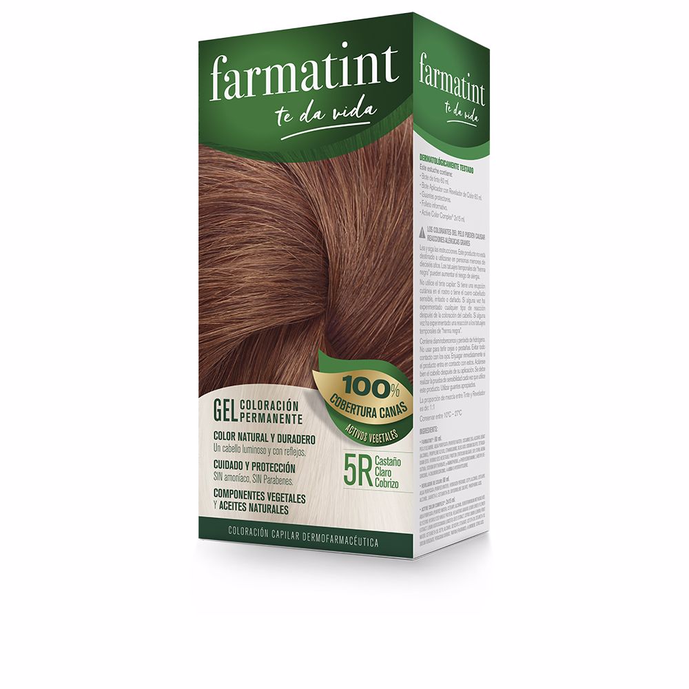 FARMATINT  FARMATINT GEL permanent color #5r-light copper brown 5 units