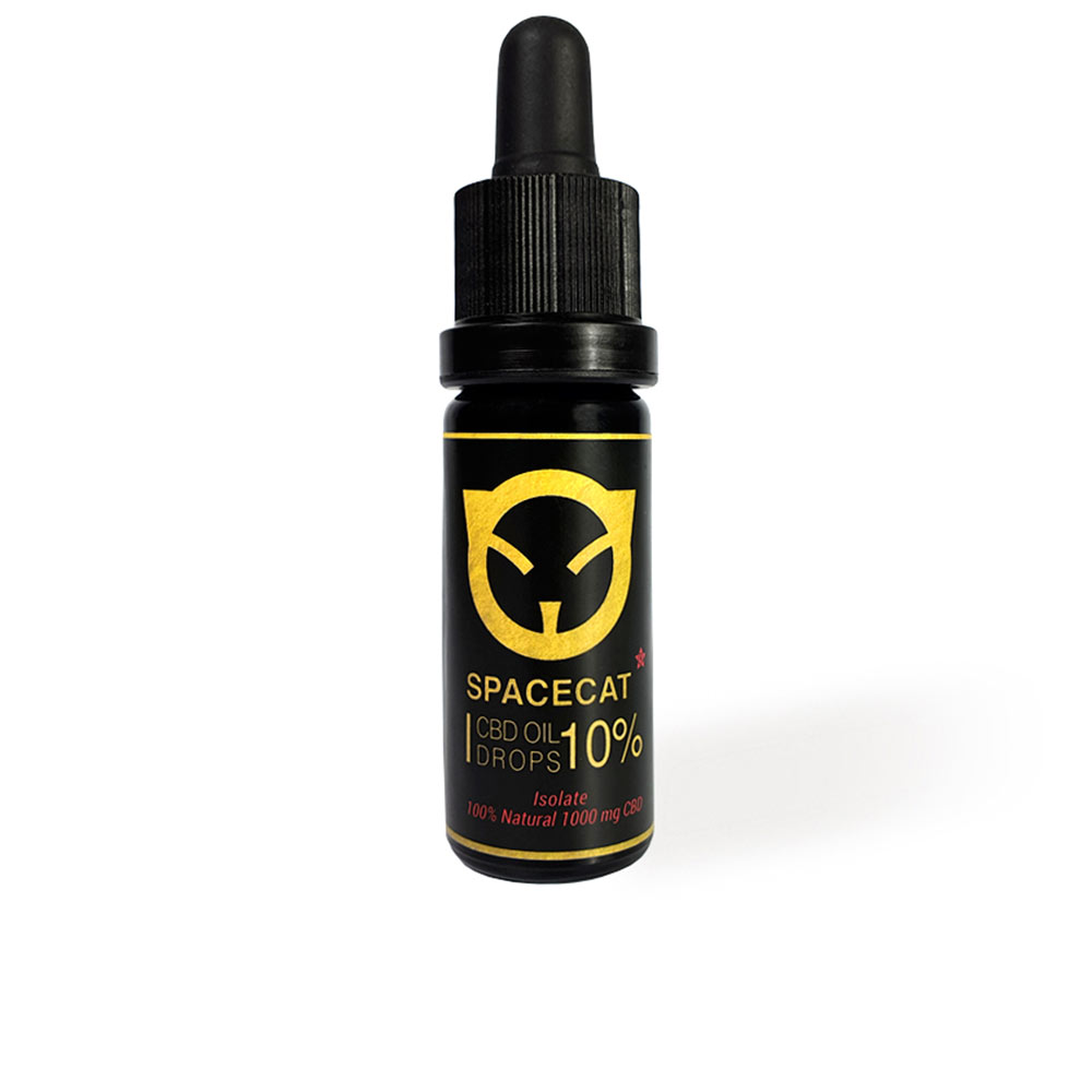SPACECAT  ACEITE DE CBD 10% (1000mg) espectro completo rico en cannabidiol 10 ml