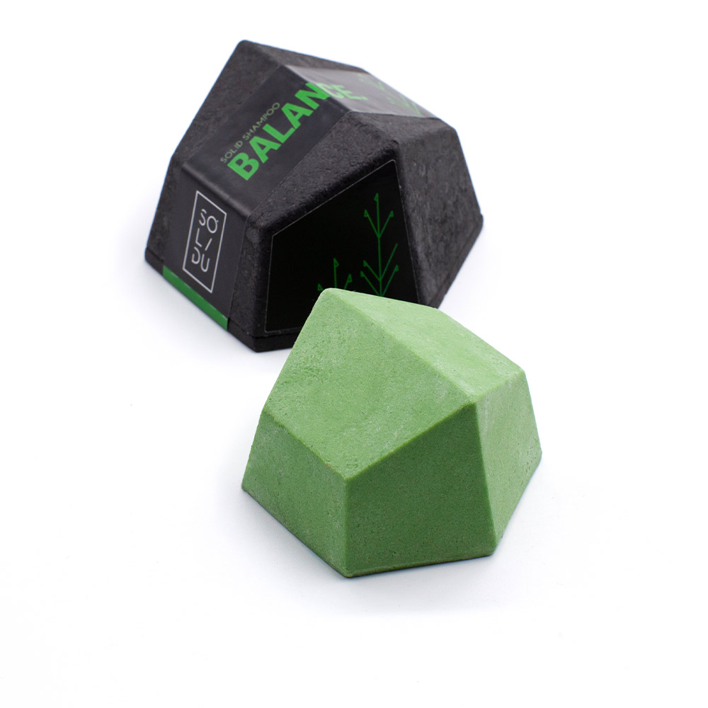 SOLIDU  THE BALANCE oily hair rosemary & mint shampoo bar 70 gr