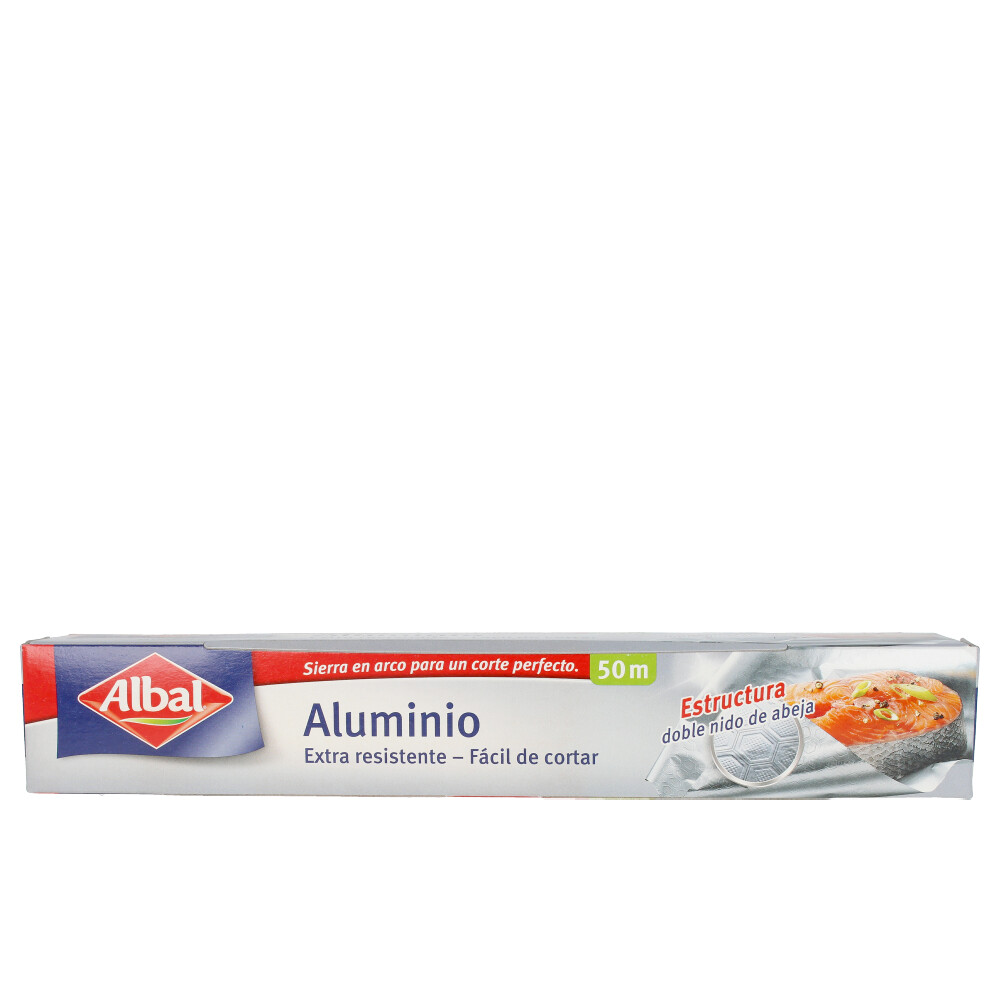 ALBAL  PAPEL ALUMINIO extra resistente fácil de cortar 50 metros