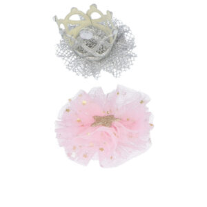 INCA COCODRILO TUL Y CORONA EN CAJITA set 2 pz