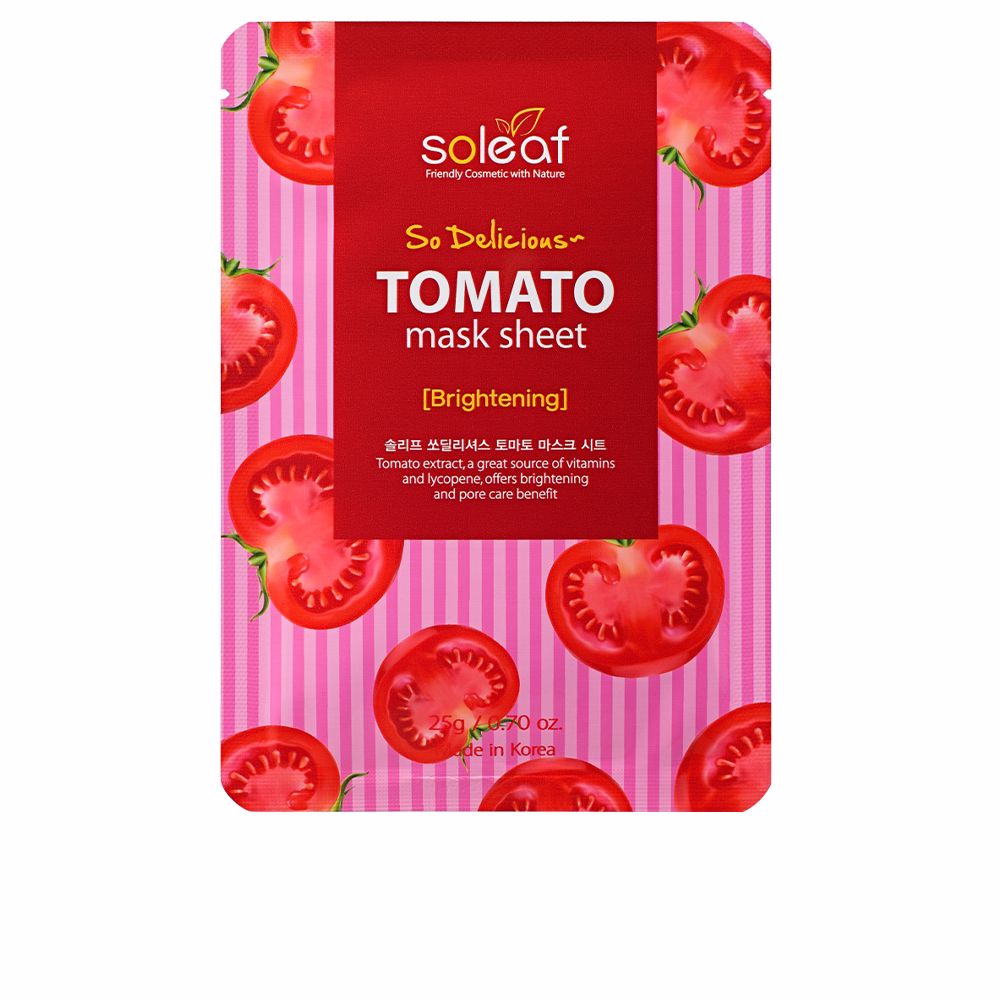 SOLEAF  TOMATO brightening so deliciuos mask sheet 25 gr