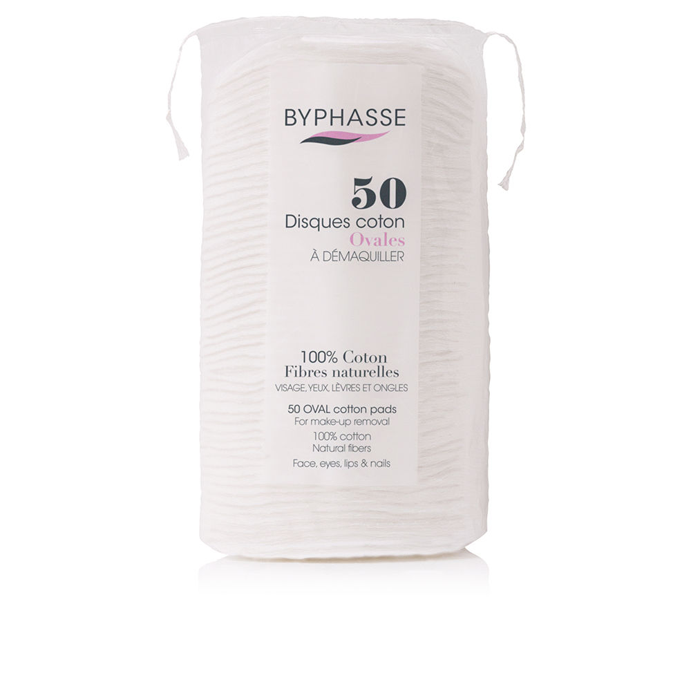 BYPHASSE  Oval make-up remover COTTON DISCS 50 u