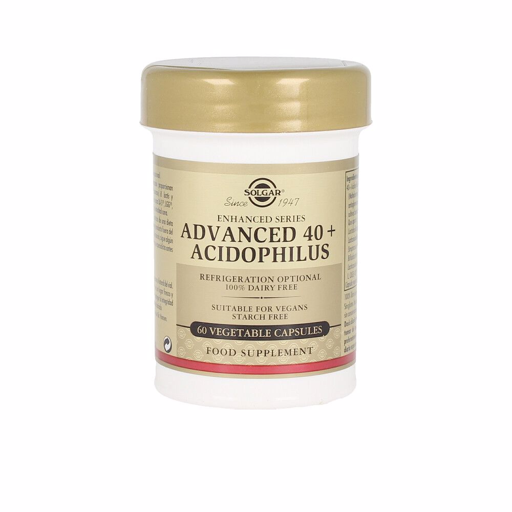 SOLGAR  40 PLUS ACIDOPHILUS AVANZADO cápsulas vegetales 60 u