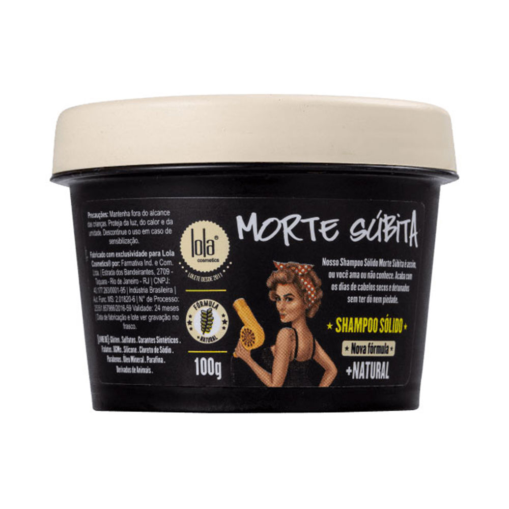 LOLA COSMETICS  Morte Súbita Champú Sólido 100 gr