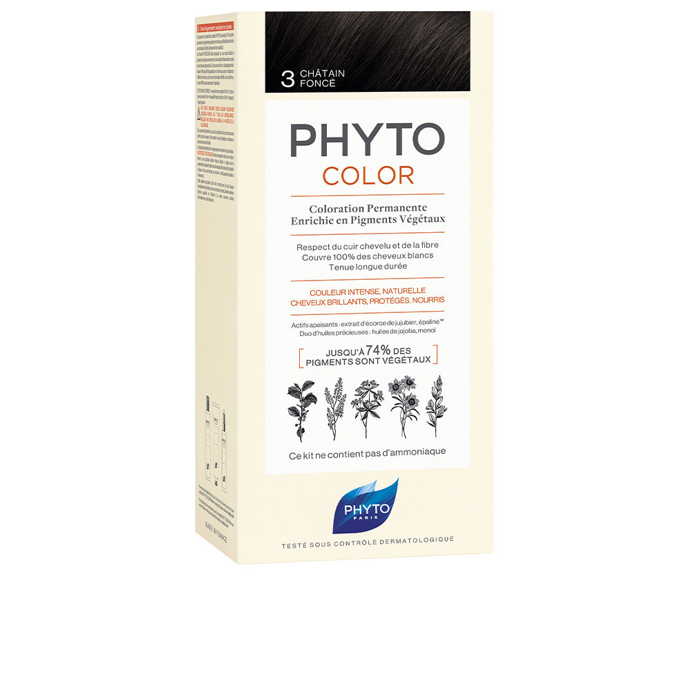 PHYTO  PHYTOCOLOR #3-castaño oscuro 4 u