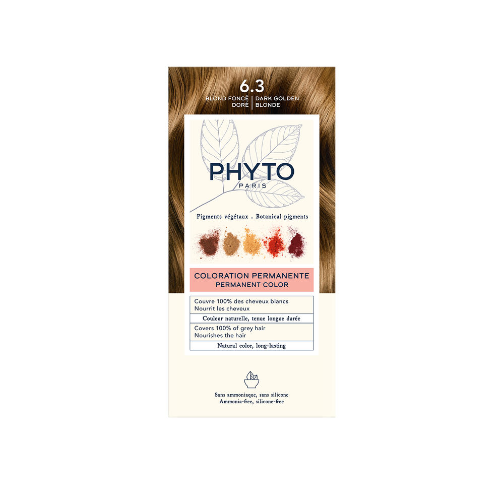 PHYTO  PHYTOCOLOR #6.3-rubio oscuro dorado 4 u
