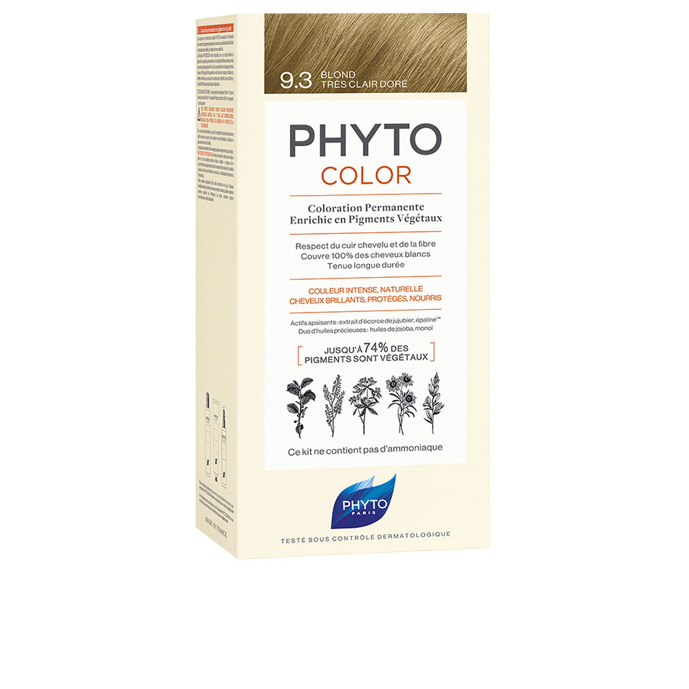 PHYTO  PHYTOCOLOR #9.3-rubio dorado muy claro 4 u