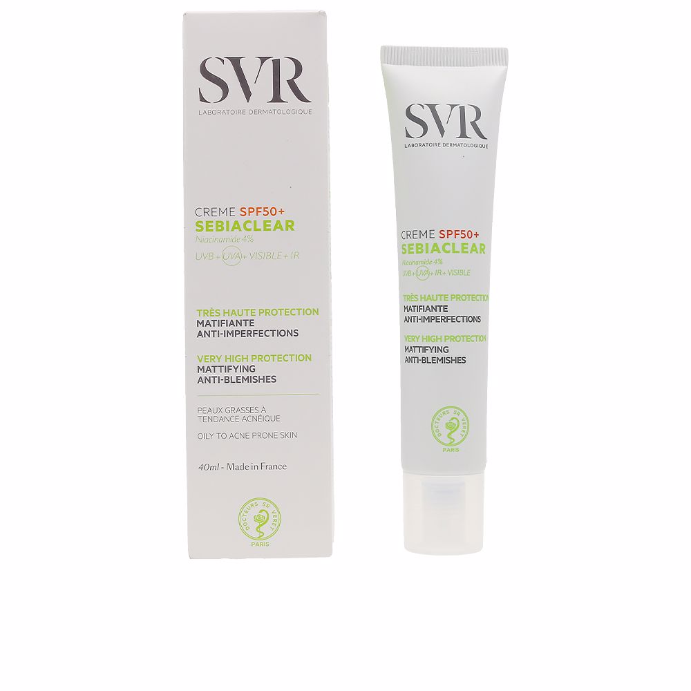 SVR LABORATOIRE DERMATOLOGIQUE  SEBIACLEAR crème SPF50 40 ml