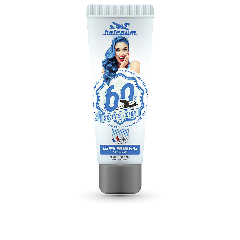 HAIRGUM  SIXTY'S COLOR hair color #flash blue
