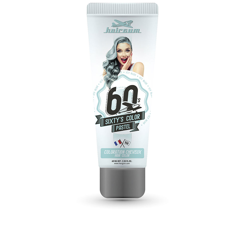 HAIRGUM  SIXTY'S COLOR hair color #icy blue 60 ml