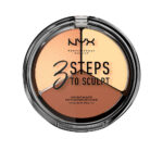 NYX PROFESSIONAL MAKE UP  3 STEPS TO SCULPT face sculpting palette #light