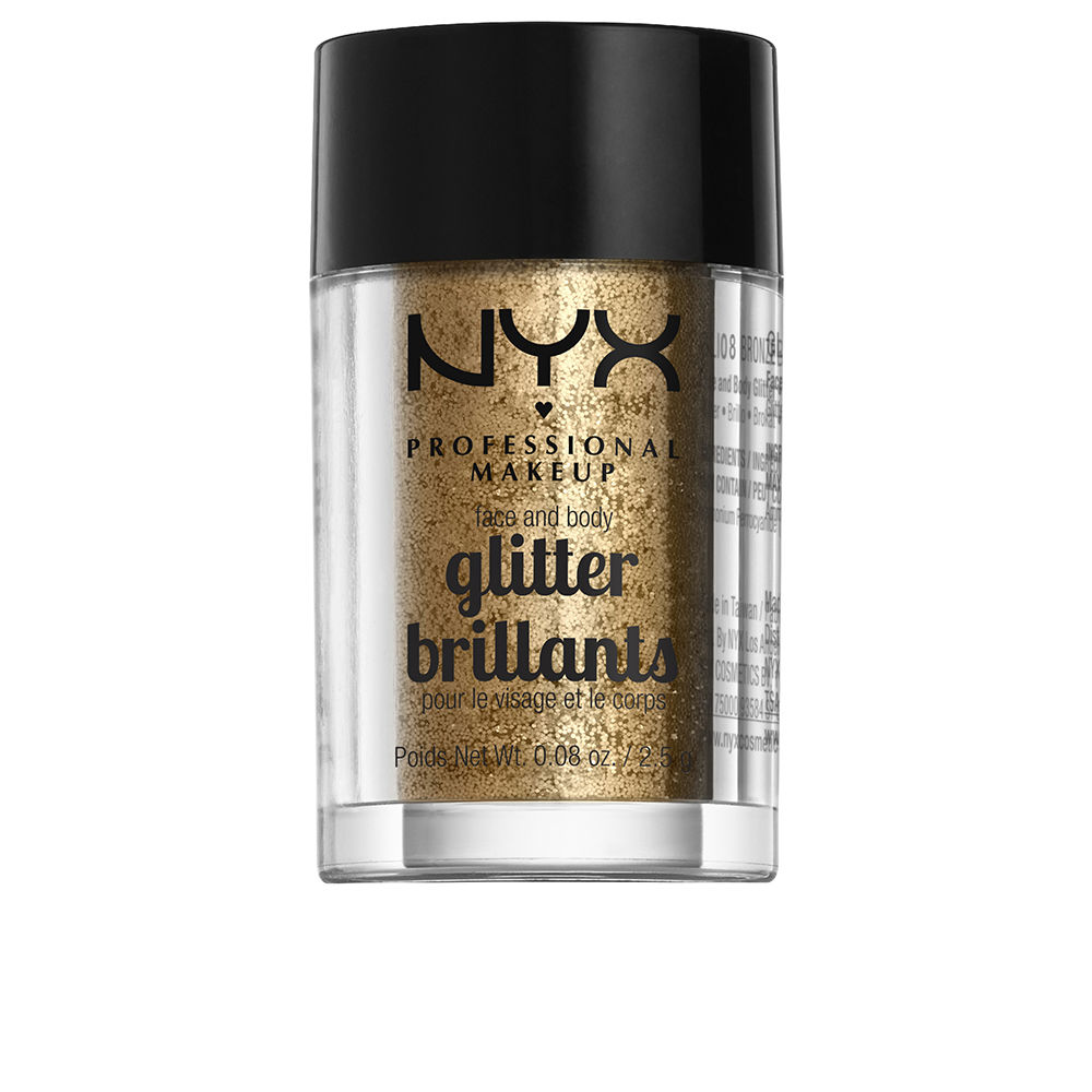 NYX PROFESSIONAL MAKE UP  GLITTER BRILLANTS face and body #bronze
