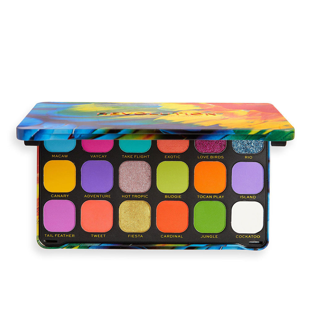REVOLUTION MAKE UP  FOREVER FLAWLESS eyeshadow palette #birds of paradise