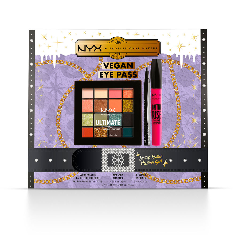 NYX PROFESSIONAL MAKE UP  VEGAN EYE PASS LIMITED EDITION set 3 pz